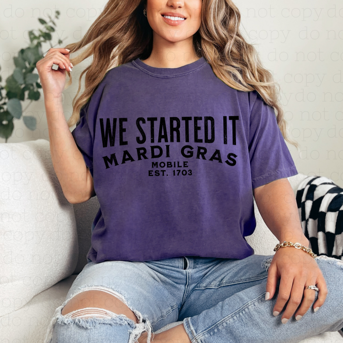 WE STARTED IT MARDI GRAS - DTF TRANSFER