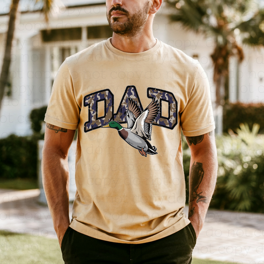 DUCK CAMO DAD - DTF TRANSFER - Hectic Momma Printing