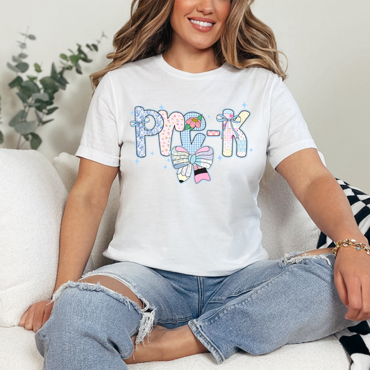 PREPPY BLUE GRADES PRE-K TO FOURTH GRADE - DTF TRANSFER