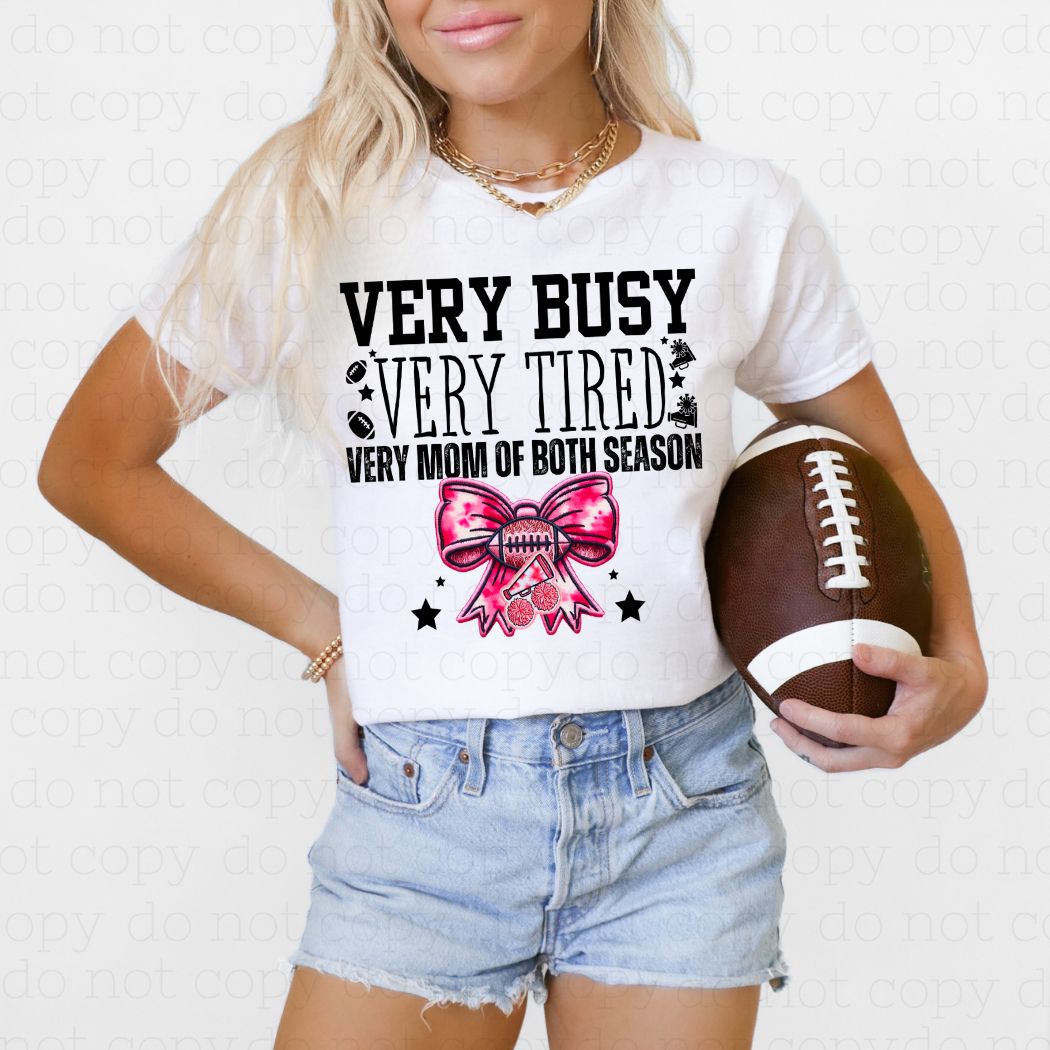 COQUETTE VERY BUSY VERY TIRED VERY MOM OF BOTH SEASON - DTF TRANSFER