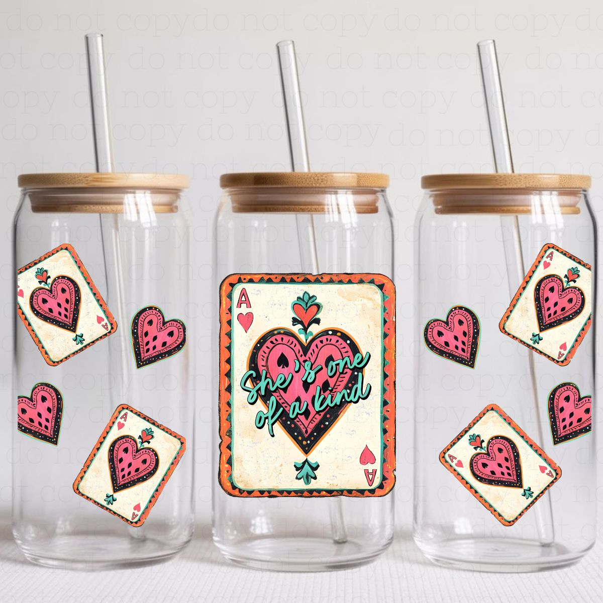 SHE'S ONE OF A KIND - UV DTF