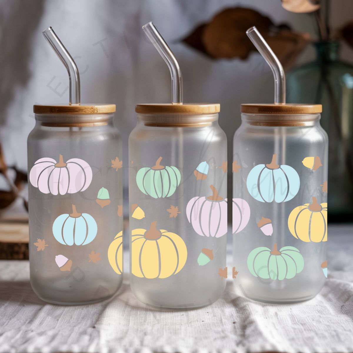 PASTEL PUMPKINS - UV DTF