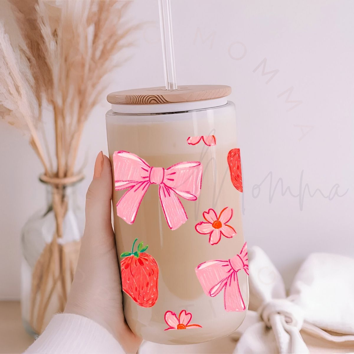 COQUETTE STRAWBERRIES AND DAISIES - UV DTF