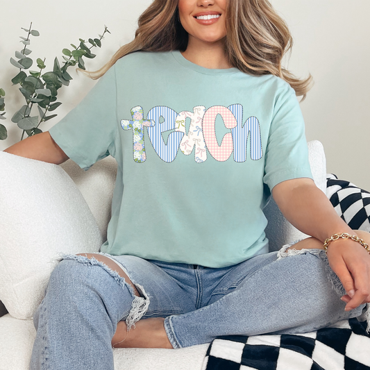 TEACH PASTELS & BOWS - DTF TRANSFER