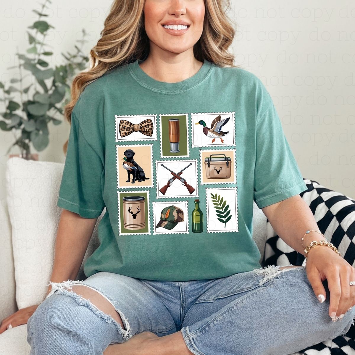 COQUETTE HUNTING STAMPS - DTF TRANSFER