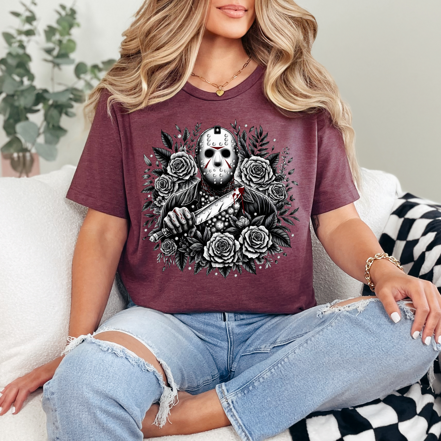 JASON & FLORALS - DTF TRANSFER