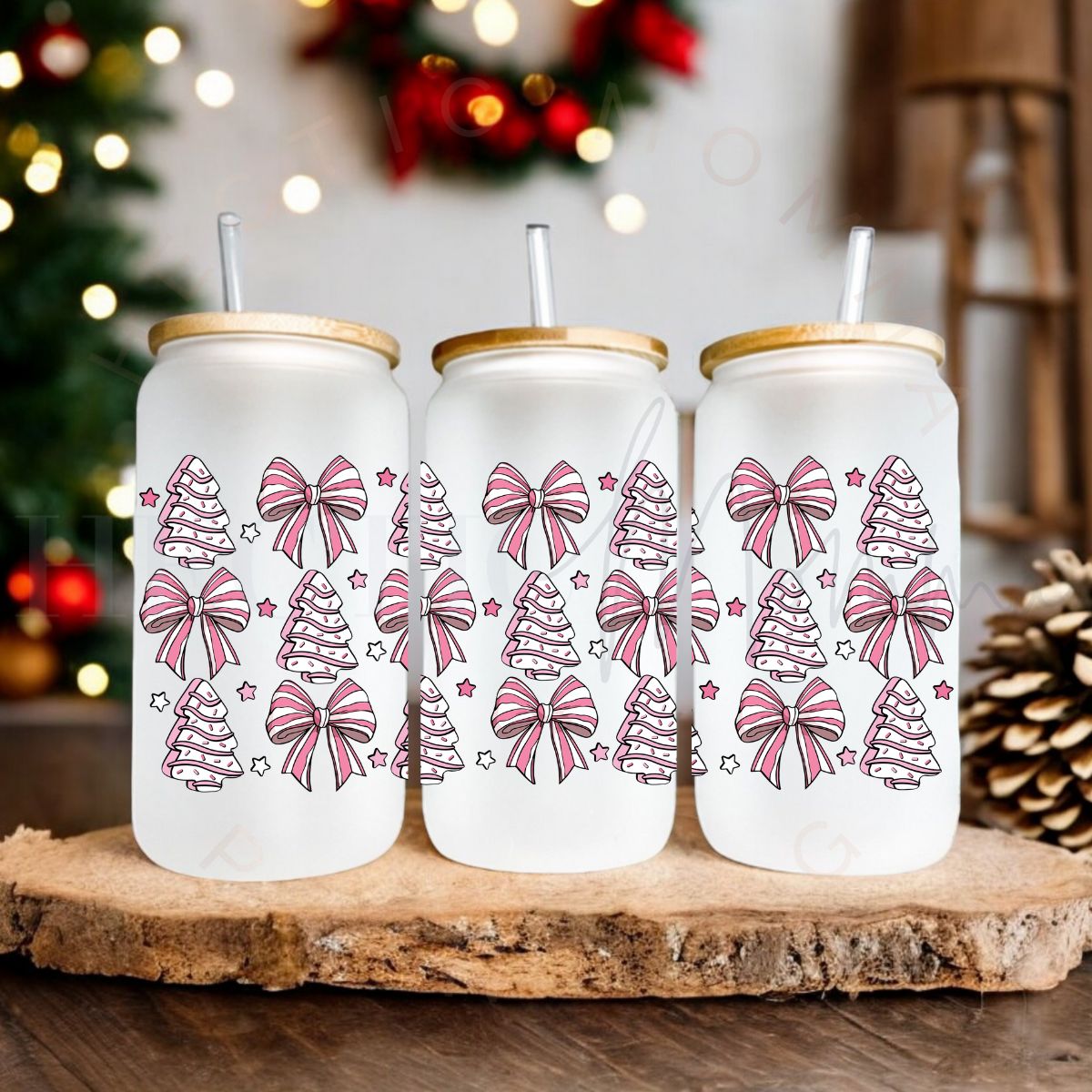 COQUETTE TREE CAKES - UV DTF - Hectic Momma Printing