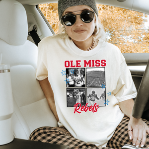 ole miss rebels collage dtf transfer
