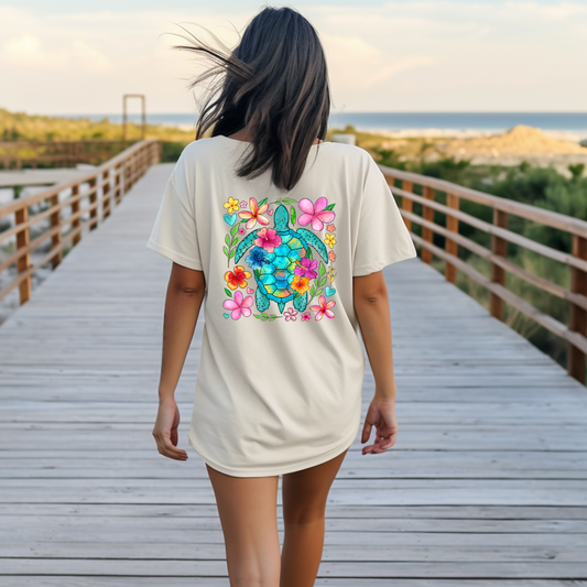 TURTLE WATERCOLORS - DTF TRANSFER