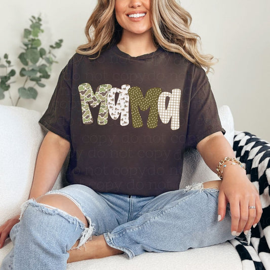 CAMO AND DUCKS MAMA - DTF TRANSFER