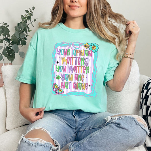 COQUETTE YOUR OPINION MATTERS - DTF TRANSFER