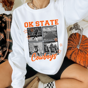 OK State Cowboys collage dtf transfer
