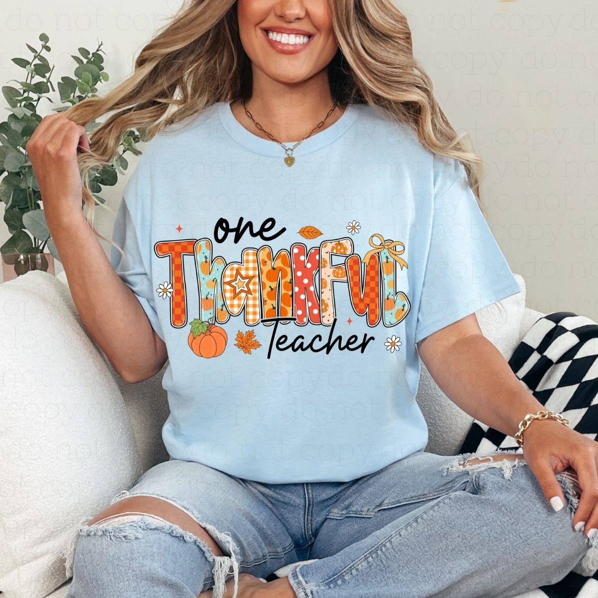 COQUETTE ONE THANKFUL TEACHER - DTF TRANSFER