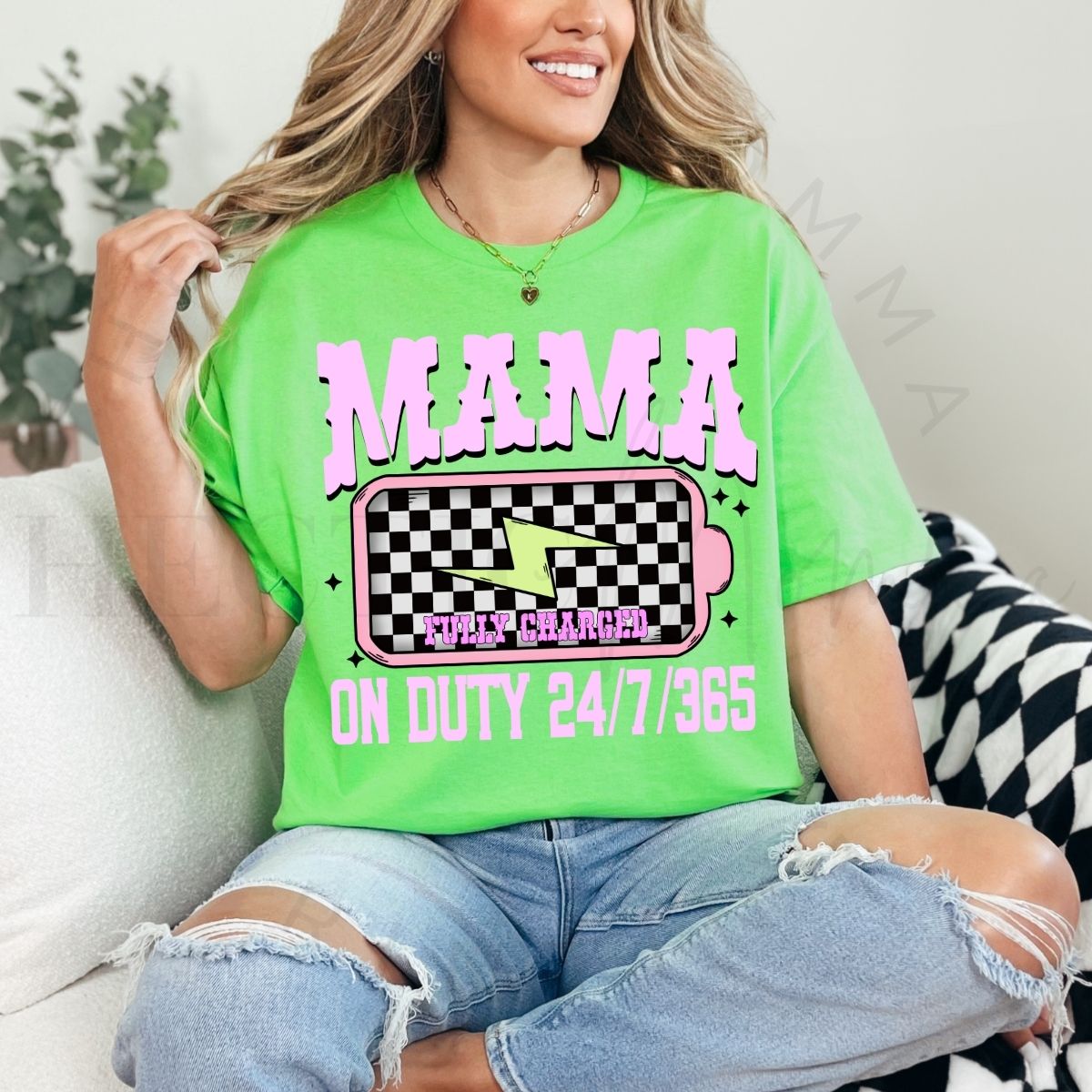 MAMA ON DUTY 24/7/365 - DTF TRANSFER