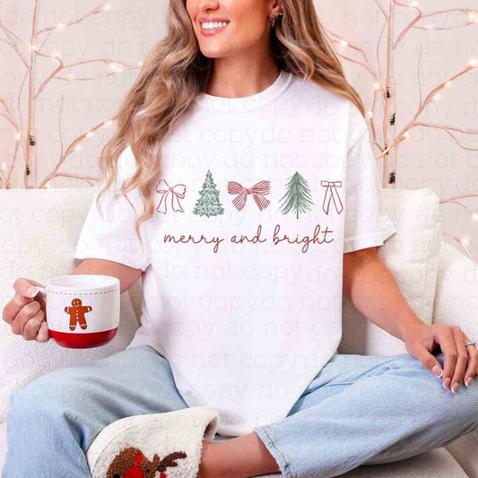 COQUETTE MERRY AND BRIGHT - DTF TRANSFER