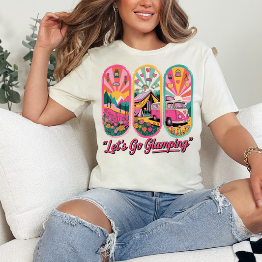 LETS GO GLAMPING - DTF TRANSFER