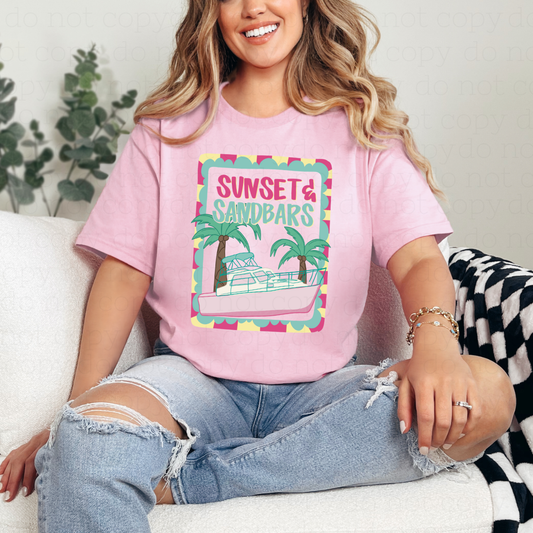 SUNSET & SANDBARS - DTF TRANSFER - Hectic Momma Printing