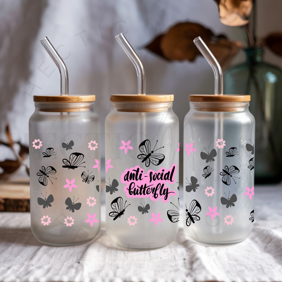 ANTI SOCIAL BUTTERFLY - UV DTF