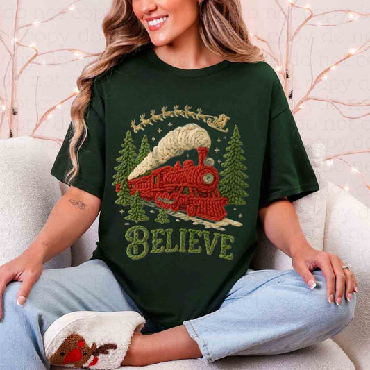 BELIEVE *FAUX YARN* - DTF TRANSFER