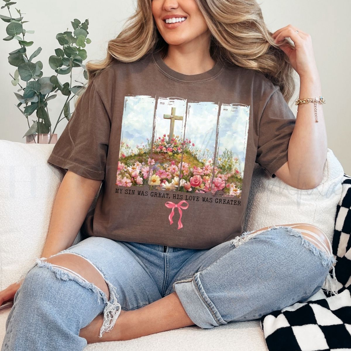 COQUETTE MY SIN WAS GREAT, HIS LOVE WAS GREATER - DTF TRANSFER