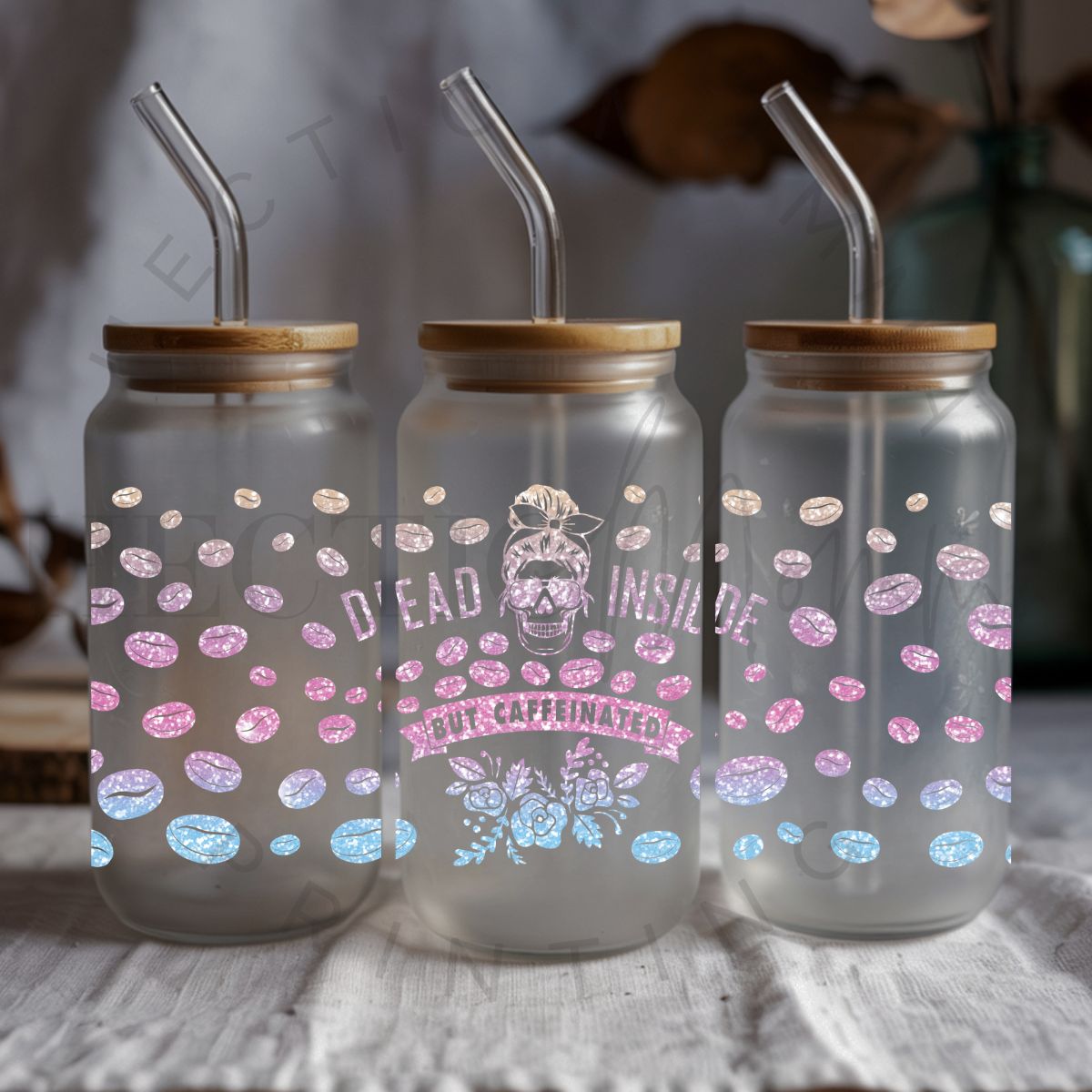 DEAD INSIDE BUT CAFFEINATED - UV DTF