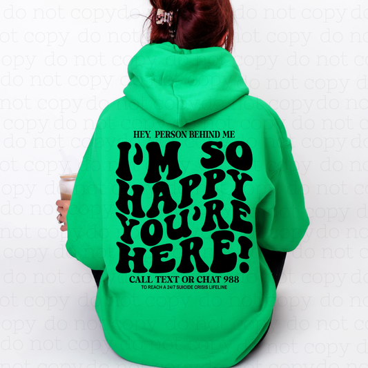 HEY, PERSON BEHIND ME - DTF TRANSFER