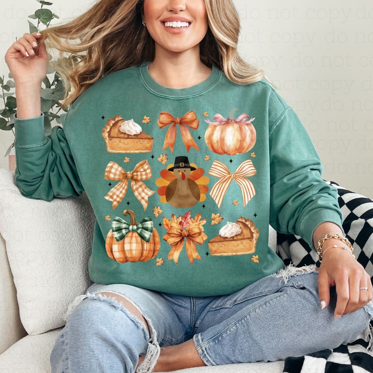 COQUETTE THANKSGIVING DOODLE - DTF TRANSFER