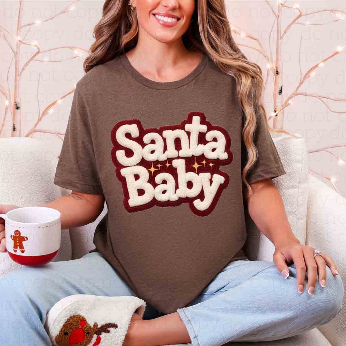 SANTA BABY *FAUX YARN* - DTF TRANSFER