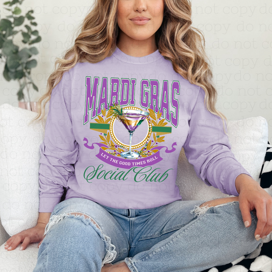 MARDI GRAS SOCIAL CLUB - DTF TRANSFER