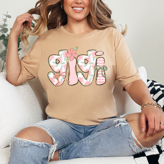SOUTHERN GIGI PASTEL PINK - DTF TRANSFER