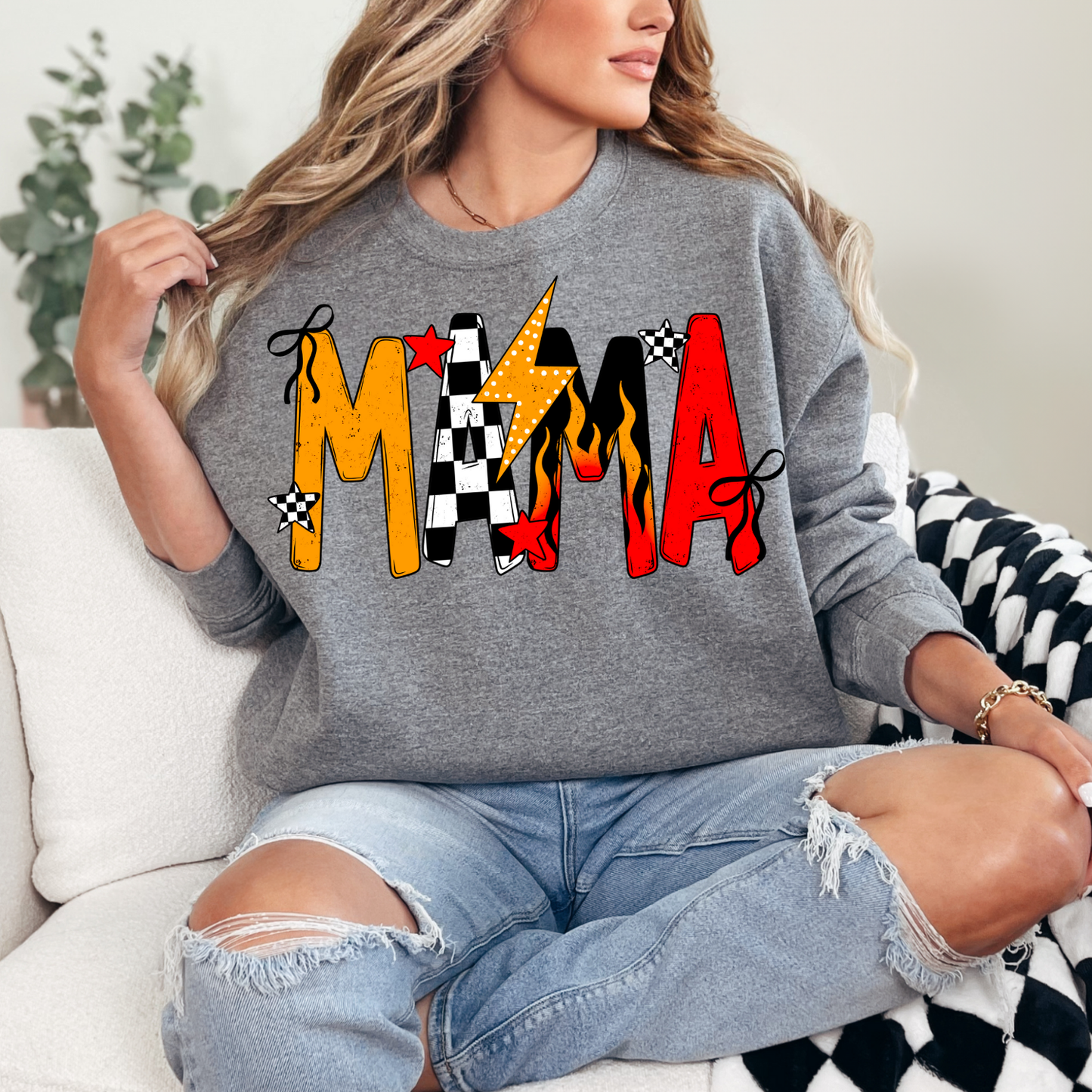 RETRO RED MAMA COQUETTE - DTF TRANSFER