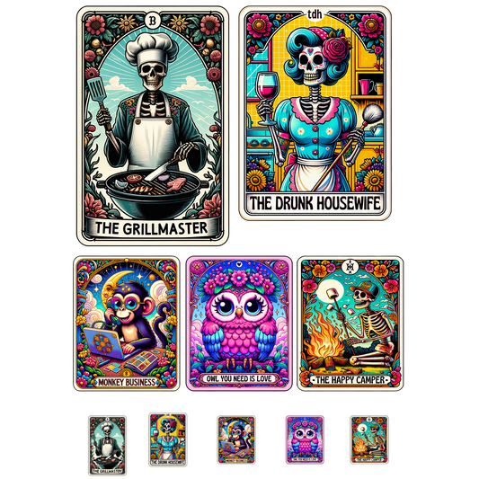 Tarot Card Family Mini Made DTF Gang Sheet