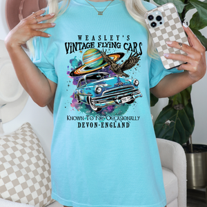 Weasleys flying cars dtf transfer