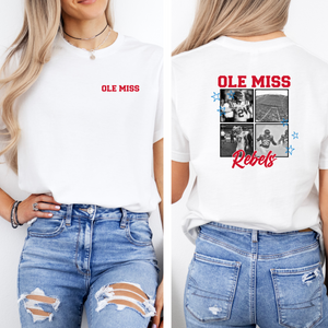 Collegiate Collage  Foot ball Tee