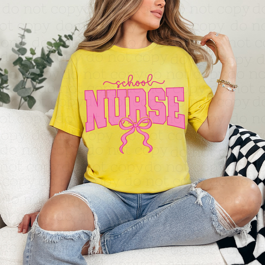 COQUETTE SCHOOL NURSE - DTF TRANSFER - Hectic Momma Printing