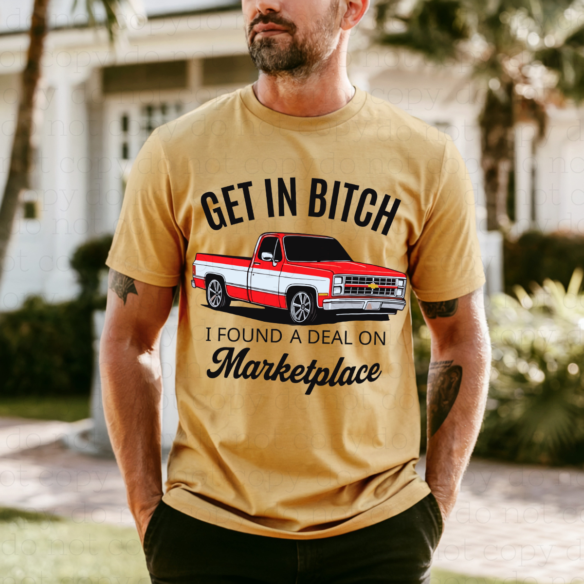 GET IN BITCH I FOUND A DEAL ON MARKETPLACE - RED - DTF TRANSFER - Hectic Momma Printing