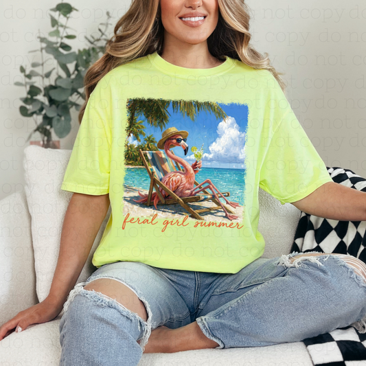 FERAL GIRL SUMMER - DTF TRANSFER - Hectic Momma Printing