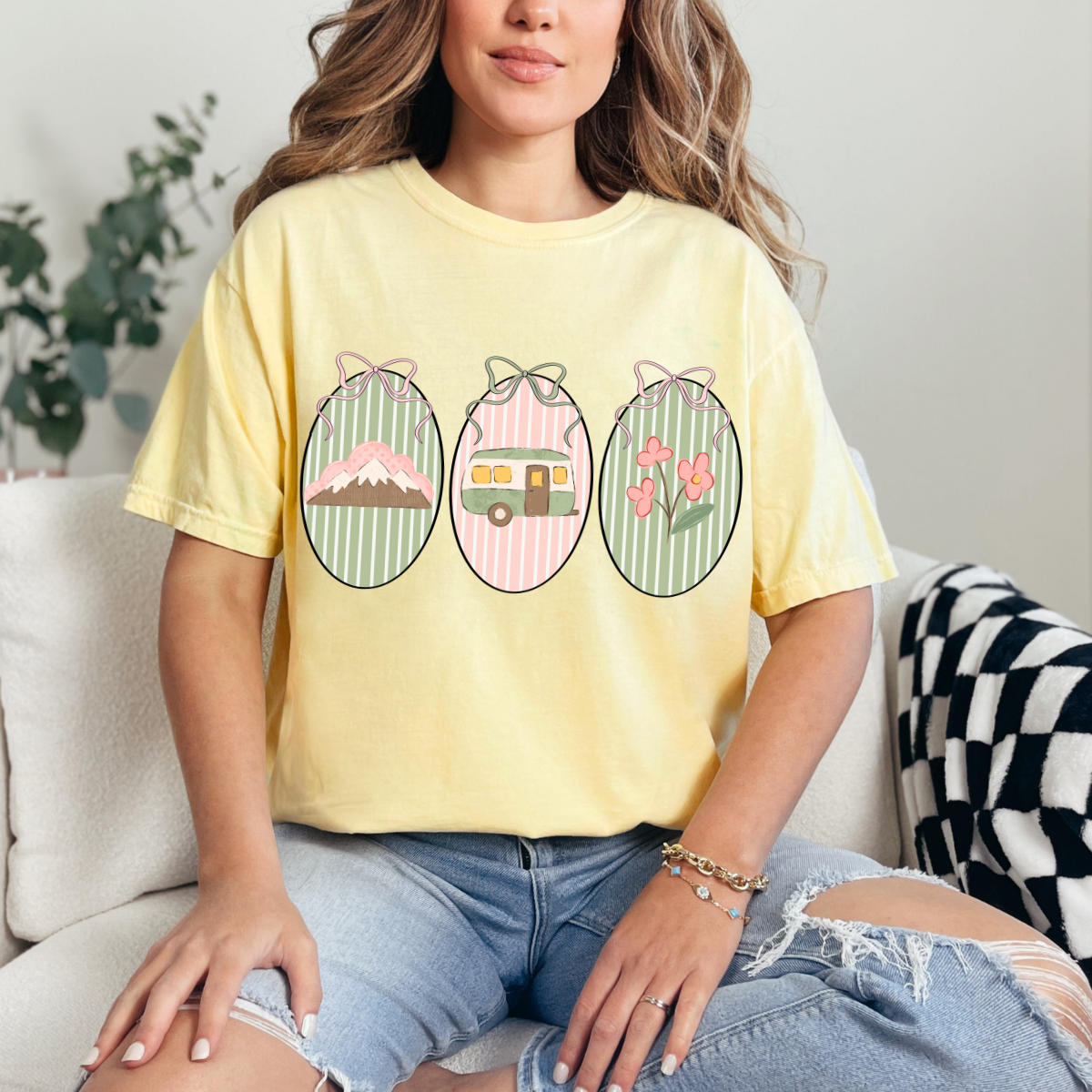 COQUETTE GIRLY CAMPING FRAMES - DTF TRANSFER - Hectic Momma Printing