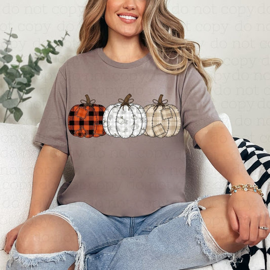 COQUETTE PATCHWORK PUMPKINS - DTF TRANSFER