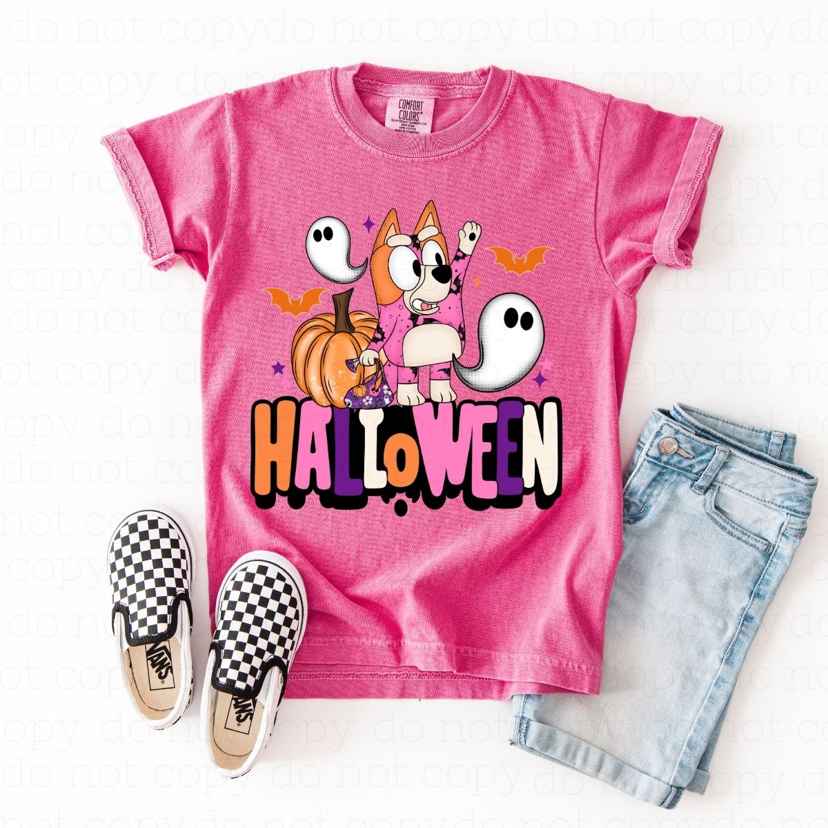 BLUE DOG HALLOWEEN - DTF TRANSFER