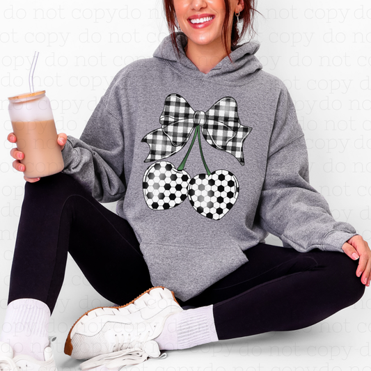 COQUETTE CHERRY SOCCER BALLS - DTF TRANSFER - Hectic Momma Printing
