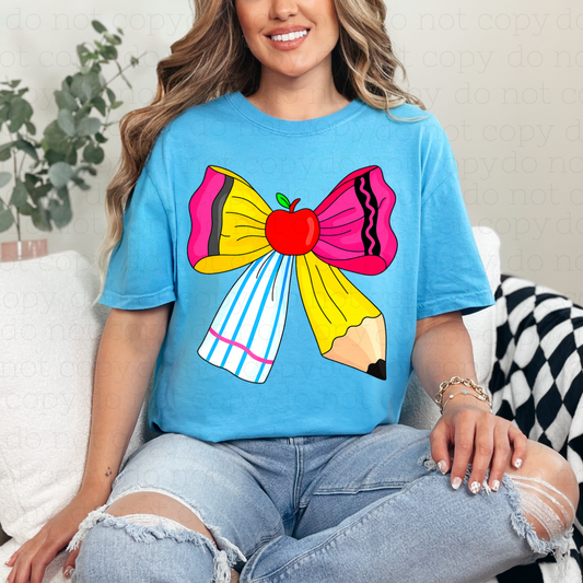 COQUETTE TEACHER BOW - DTF TRANSFER - Hectic Momma Printing