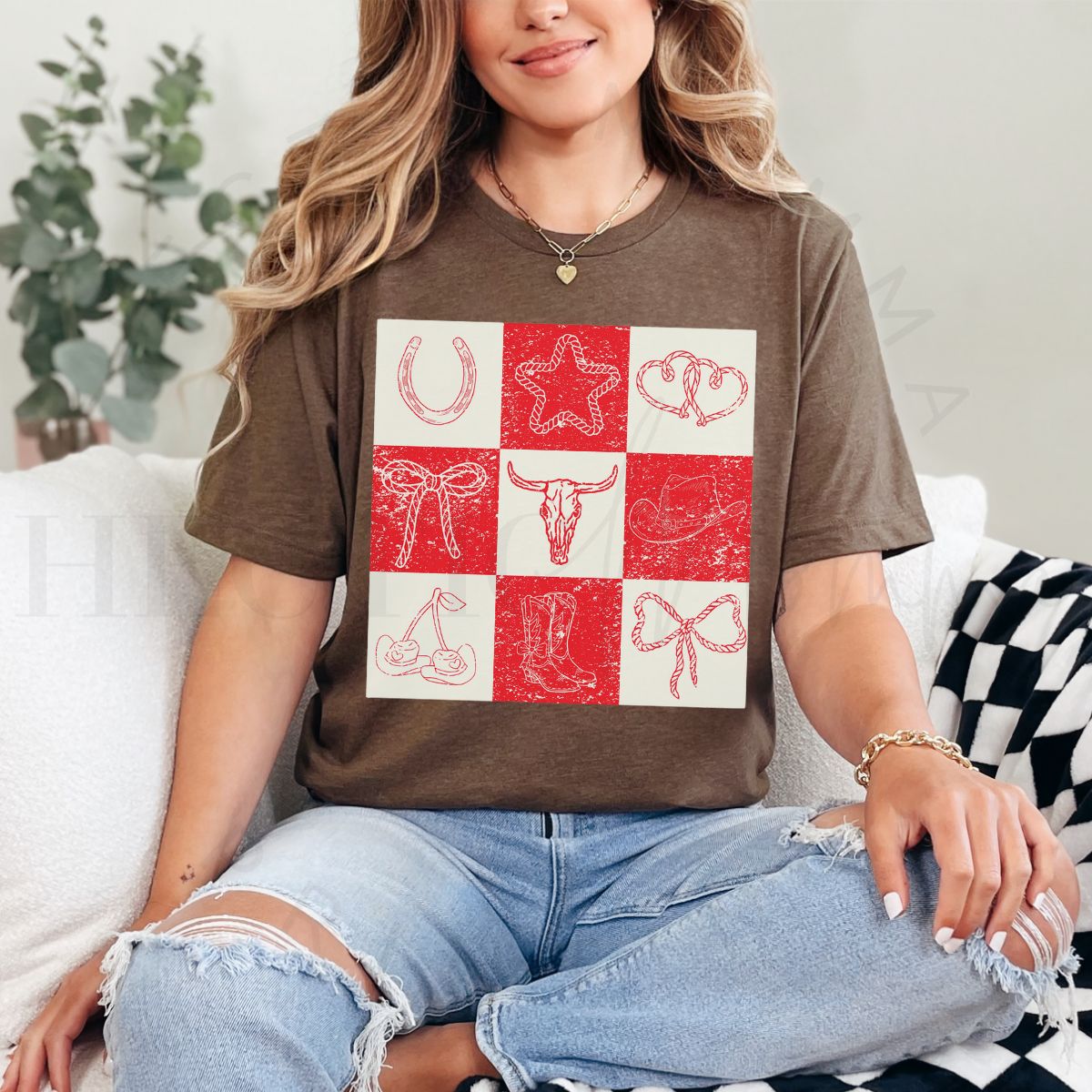 COQUETTE WESTERN COLLAGE - DTF TRANSFER - Hectic Momma Printing