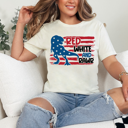 RED WHITE & RAWR - DTF TRANSFER