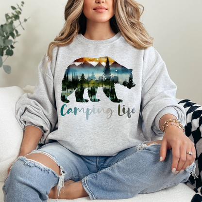 CAMPING LIFE BEAR - DTF TRANSFER