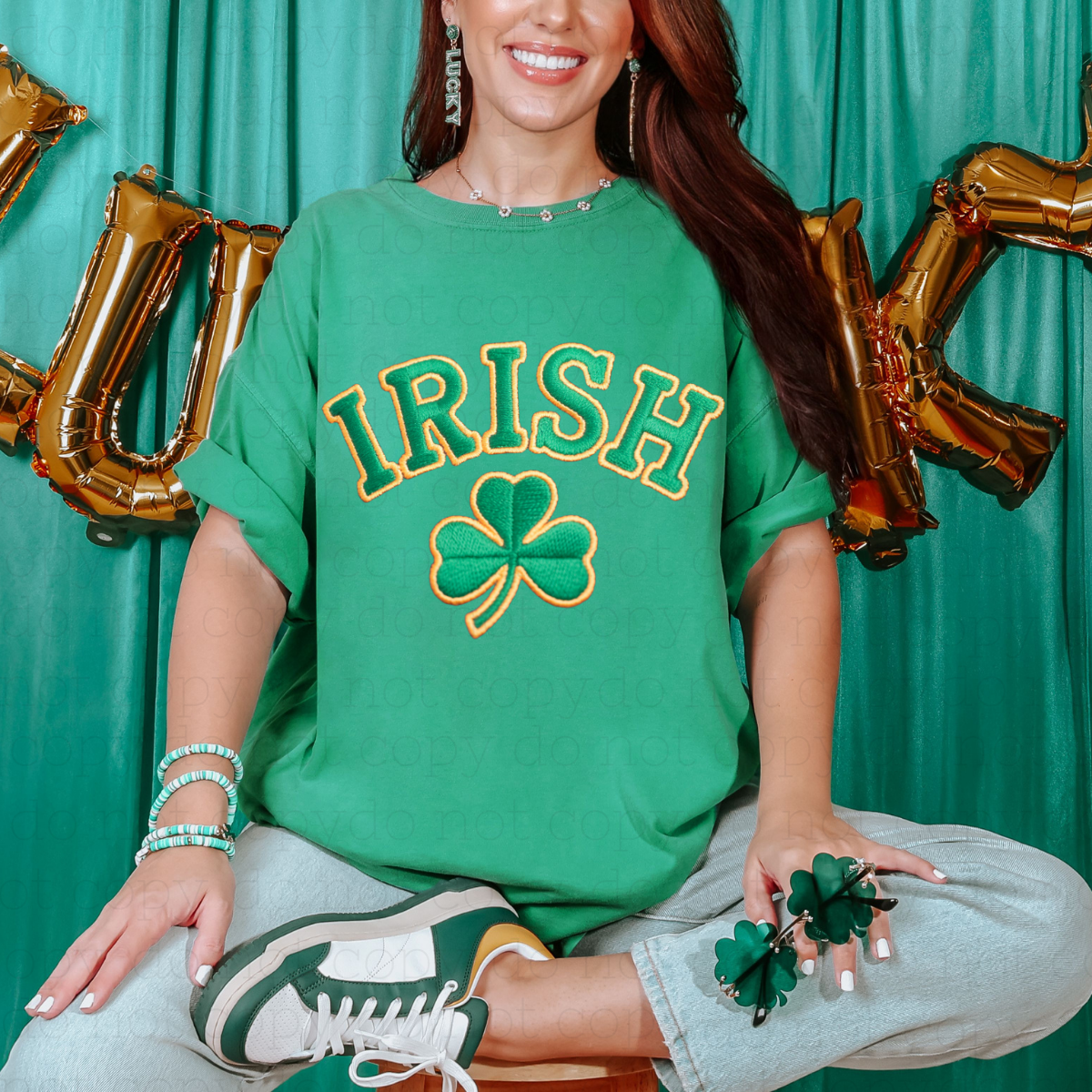 IRISH - FAUX YARN - DTF TRANSFER - Hectic Momma Printing