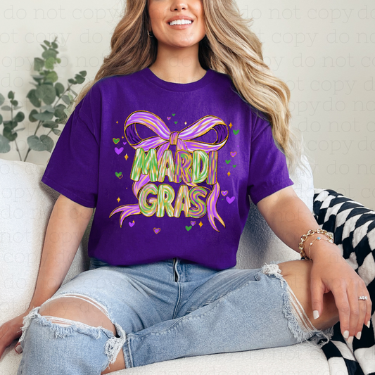 COQUETTE MARDI GRAS - DTF TRANSFER