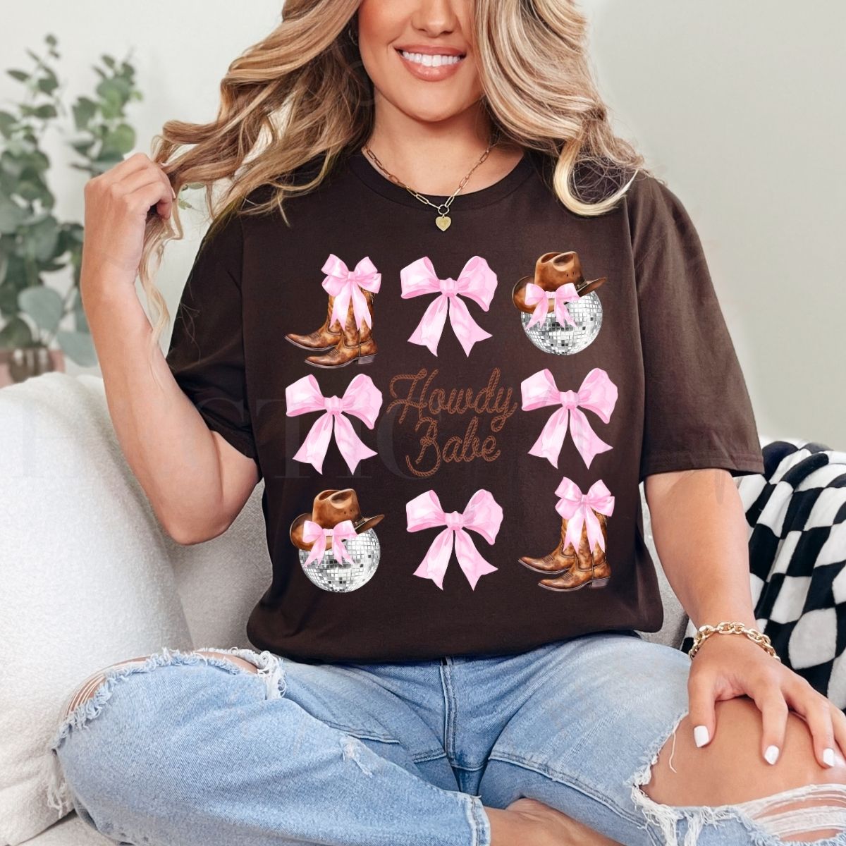 COQUETTE HOWDY BABE - DTF TRANSFER - Hectic Momma Printing