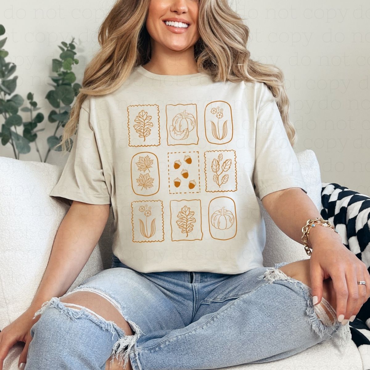 FALL FLORAL DOODLE - DTF TRANSFER