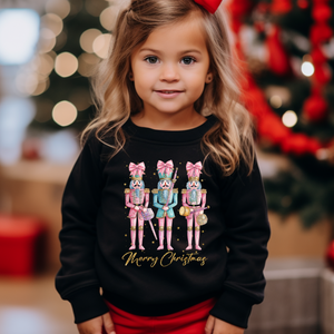 Pink Nut Crackers Faux Glitter